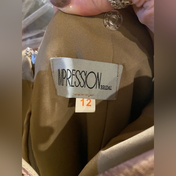 Impression Bridal bronze taffeta - Picture 3 of 3